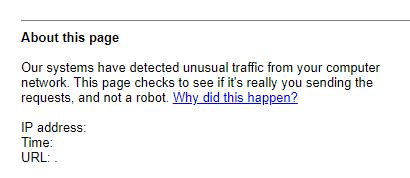 unusual traffic from your computer network.